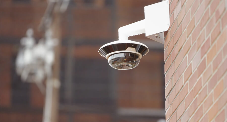 Integrated cameras, access control, and alarms providing a wholistic security platform.