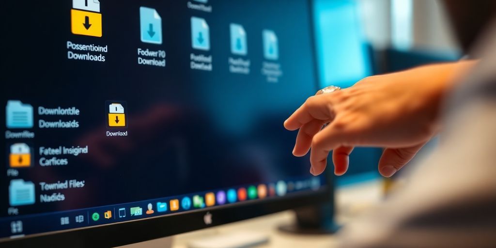 Employee monitoring computer downloads in the workplace.