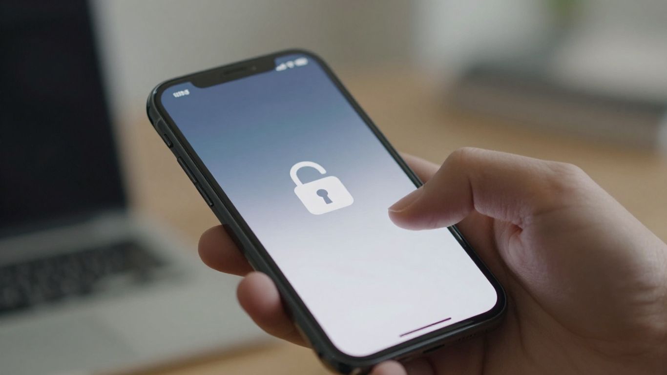 Secure login portal on a smartphone screen.